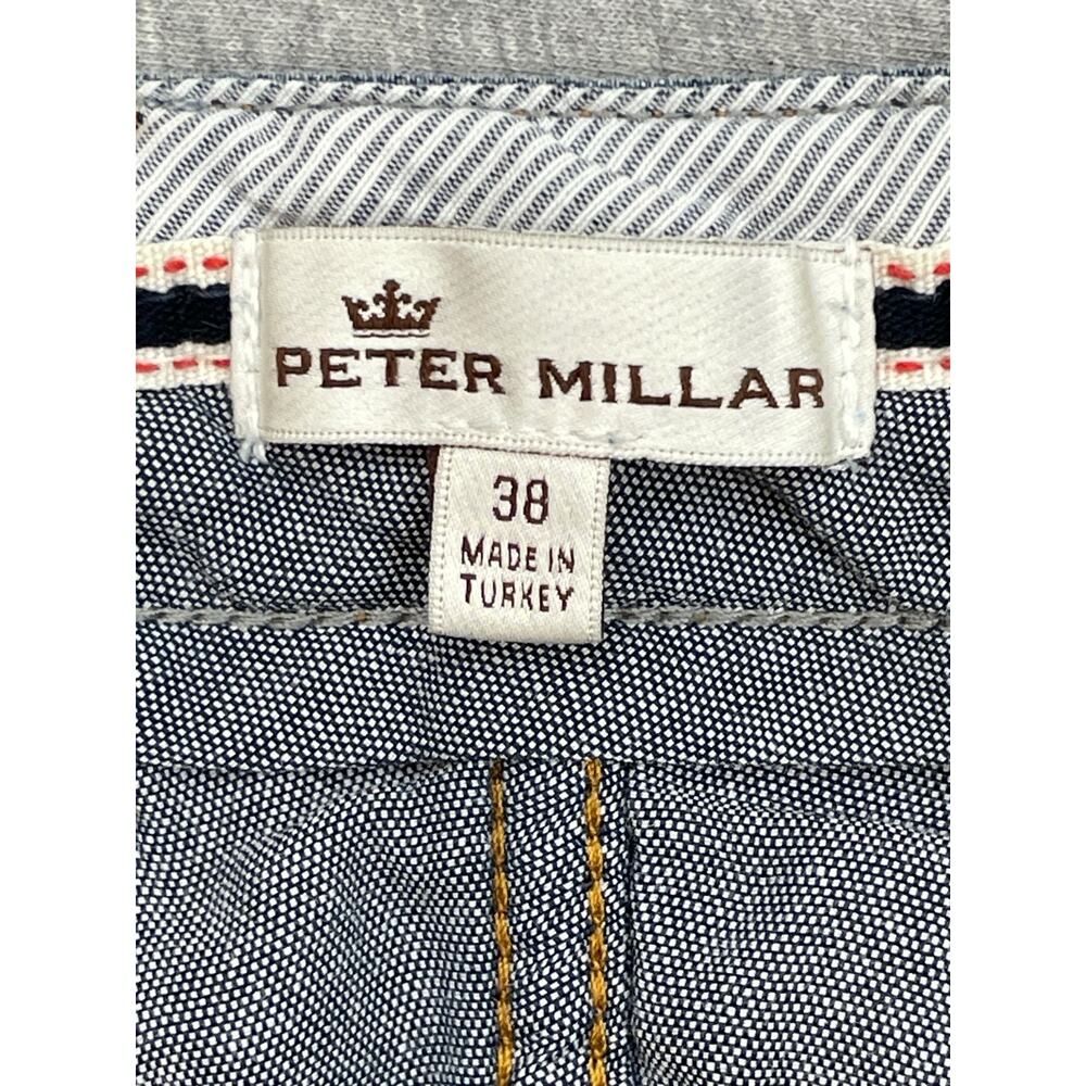 Peter Millar Jeans Mens 38 Blue Cotton Blend Stretch Straight MS18B94 - Picture 3 of 7